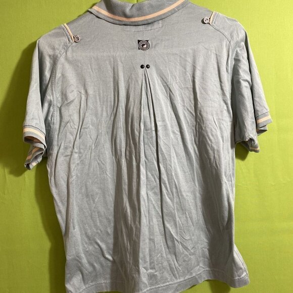JAMIE SADOCK Gray Short Sleeve Women's Polo Shirt Size L - Picture 6 of 12